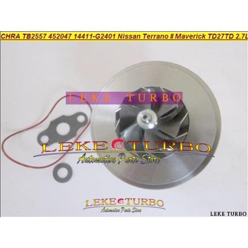 Turbocharger Cartridge Turbo CHRA TB2557 452047 452047-5001S 14411G2401 14411-G2401 For Nissan Terrano II Maverick TD27TD 2.7L