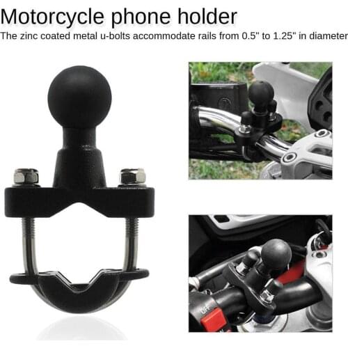 U-Bolt Motorcycle Handlebar Bike Rail Rod Mount Base 1 RAM Inch Smartphone Mount For Garmin Sony Camera For Gopro Ball S1H8