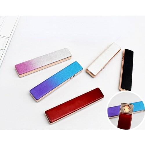 Usb Tungsten Lighter Rechargeable Personality Lighter Windproof Compact Mini Metal Cigarette Lighter