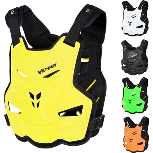 VEMAR Newest Motorcycle Armor Vest Chest Back Protection Yellow Motocross Ski Skateboard Safety Jacket Moto Wear Protective Gear