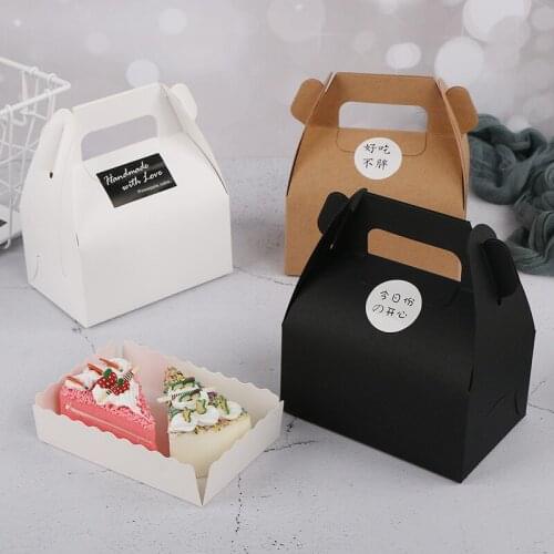 Kraft paper box brown/black/white cardboard handmade transparent PVC window soap box craft paper wedding candy box