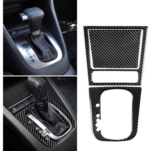 3Pcs/Set Car Shift Gear Trim Sticker Carbon Fiber for Golf 6