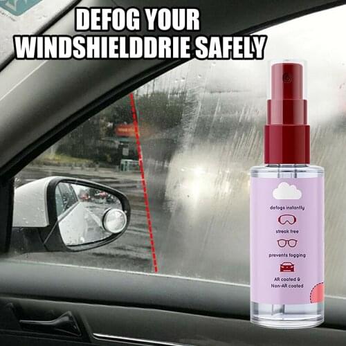 60ml/120ml Anti-Fog Agent Waterproof Rainproof Anit-Fog Spray Car Window Glass Bathroom Cleaner Car Cleaning Car Accessories