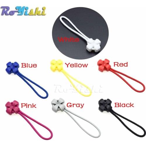 70pcs/pack Mix Color Cord Zipper Pulls Strap Lariat Black For Apparel Accessories
