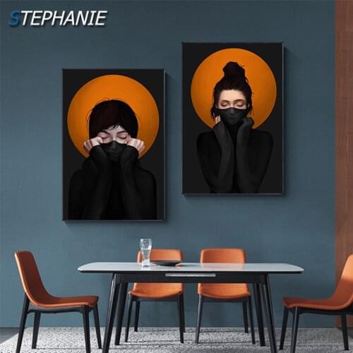 Nordic Abstract Women Face Painting Elegant Lady Posters and Prints Sexy Girl Wall Art Pictures for Living Room Contemporary Art