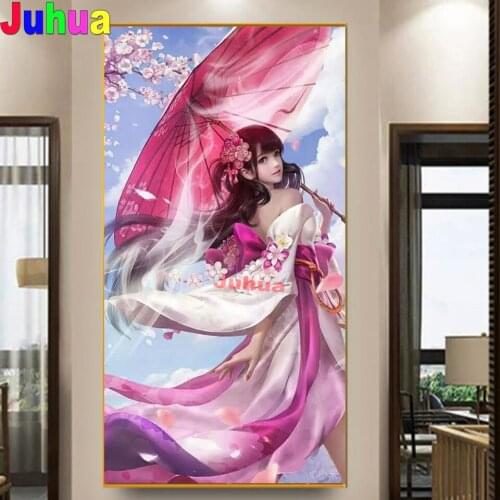 Diamond Painting 5d Princess Romantic Umbrella 5D Embroidery Set DIY Home Decoration Round Square Diamond Mosaic Girl Gift
