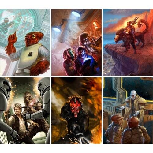 Diamond Painting Full Square Round Cartoon Star Wars Animal 5D DIY Art Gift Embroidery Cross Stitch Mosaic Home Decoration