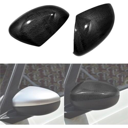 For Honda Fit 2021 Real Carbon Fiber Car Accessories Rearview Mirror Cover Trim Panel Decration Sticker