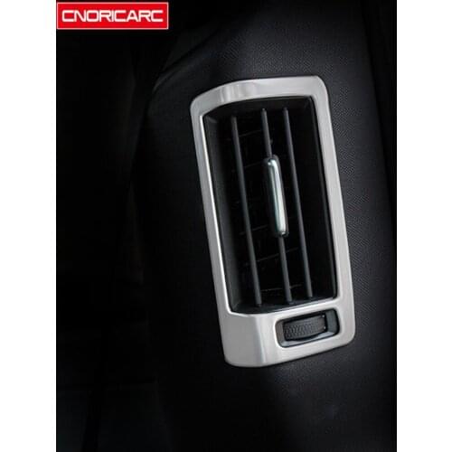 Stainless Steel B-pillar Air Conditioner Outlet Frame Decoration Cover Trim For Volvo XC60 2018-2021 Car Styling Interior