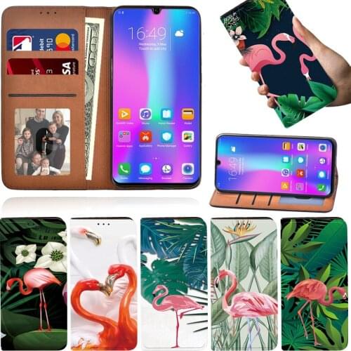 Case for Huawei P Smart 2019/P Smart Plus 2019/P Smart 2020 /P Smart Z Flamingon Leather Stand Wallet Mobile Phone Cover Case