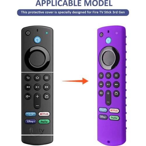 TV Remote Control Cover Protective Case For Fire TV Stick 4K 3rd Controller Compatible With Alexa Voice Remote