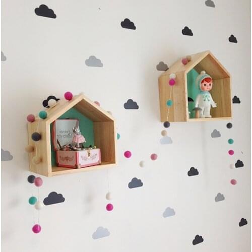 Little Cloud Decorative Stickers Baby Boy Rooms Wall Stickers For Kids Room Nursery Girl Room Wall Decal Stickers Kids Bedroom