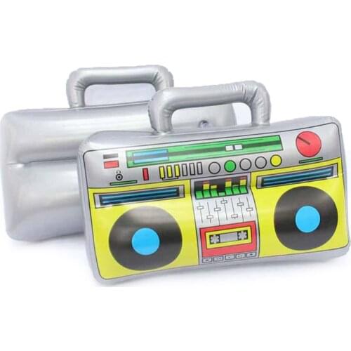 Kids Classic Radio Recorder PVC Inflatable Balloons for Home Musical Carnival Party Decoration Outdoor Children Gift