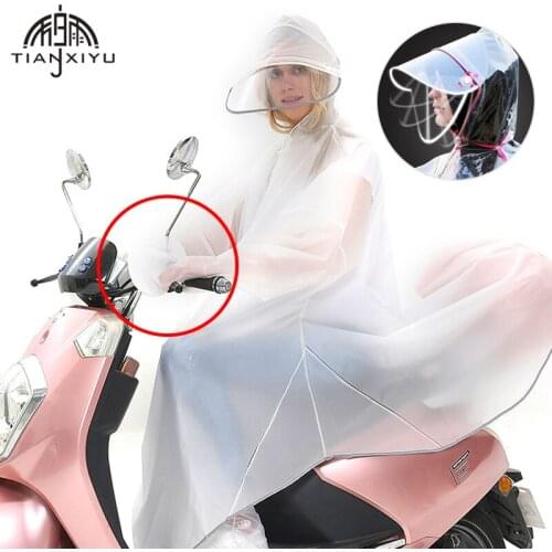 Women Raincoat With Reflective Edge Gloves Impermeable Electric Motorcycle Rain Poncho And Capes Waterproof Hooded Rain Coat Men