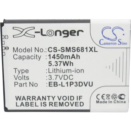 Cameron Sino 1450mAh Battery EB-L1P3DVU for Samsung Galaxy Ace Duos, Galaxy Fame, GT-S6790, GT-S6790N, GT-S6810, GT-S6810P