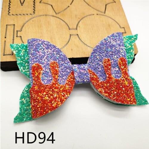 5inch big ice cream bow cutting dies mold wooden for bow making HD94