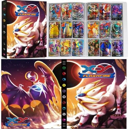 432 Card 9 Pocket Album Pokemon Book Collection Map Holder Cartoon Anime VMAX GX Game Pokémon Folder Loaded List Kids Toy Gift