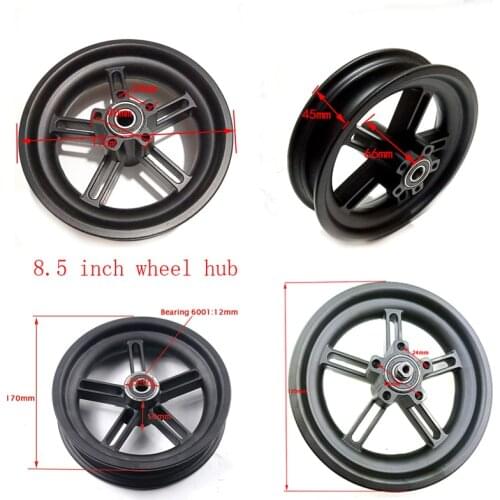 8.5 inch wheel rim with axle use 8 1/2X2 solid tyre Pneumatic tire fits for Xiaomi Mijia M365 Scooter rear wheels