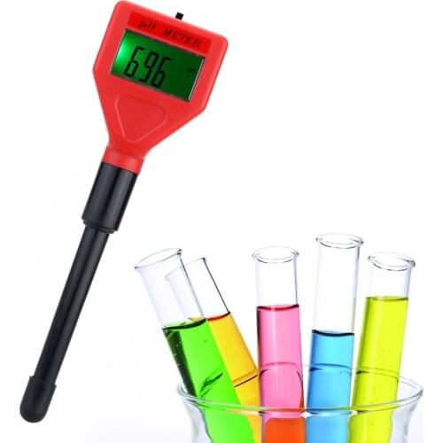 Mini pH Meter Digital Pen Type Acidimeter Water Tester with LCD Backlit Industry and Experiment Analyzer for Drinking Water