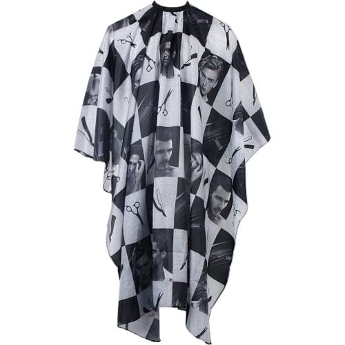 Fashion Portable Waterproof Professional Salon Cape with Snap Closure Hair Salon Cutting Cape Barber Hairdressing Cape