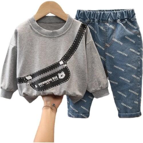 New Spring Autumn Baby Girls Clothes Suit Children Boys Fashion T-Shirt Pants 2Pcs/Sets Toddler Sports Clothing Kids Tracksuits