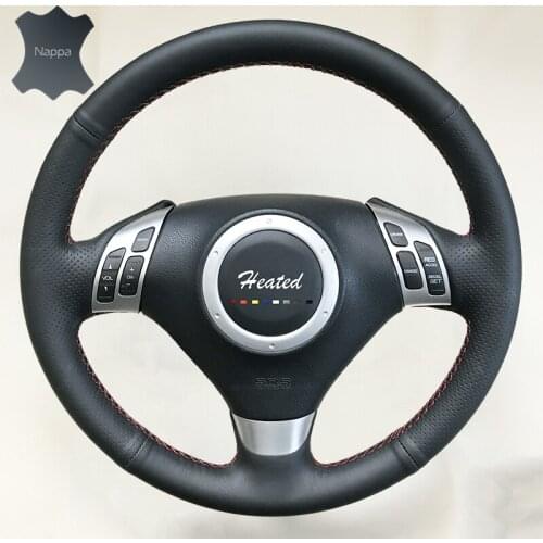 Nappa leather Auto Car Steering Wheel Cover for Honda Odyssey Braid on the steering wheel Car Styling Genuine Leather cover