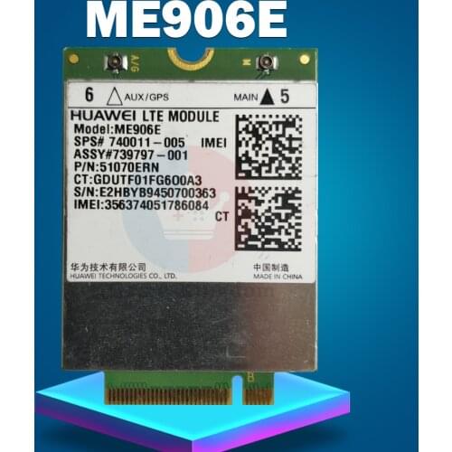 HUAWEI ME906E M.2 NGFF LTE/HSPA+ FDD 4G WWAN module Adapter Card 704031-001 / 740011-005 704031-001 Unlocked for HP lt4112