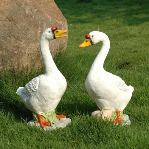 Resin swan craft gift, villa courtyard decorations office ornaments(A293)