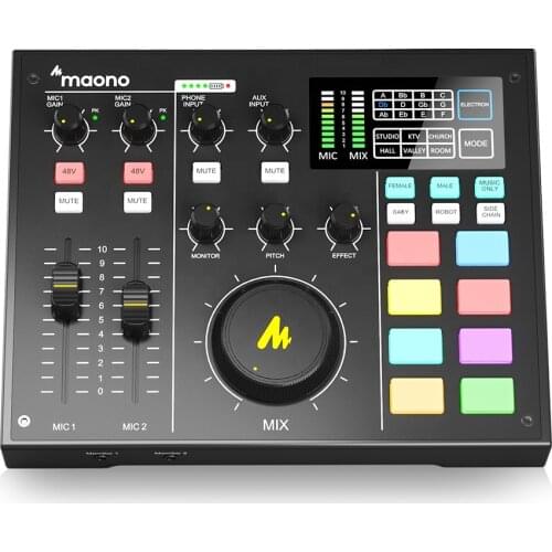 MAONOCASTER AM100 Professional Audio Interface Sound Card Mixer Recording Studio Sound Card
