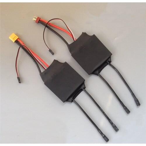 1PC 12V-24V Bidirectional Brushed ESC High Power Electric Speed Controller with XT60/T Plug for RC Tug Boat 997 Motor Parts