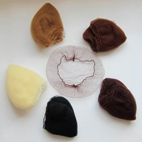 Invisible hair net for hair bun cover nylon hairnets 50pcs