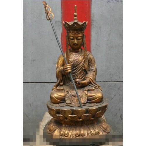 Xd 002625 Details about 36 "China Buddhist Bronze Ksitigarbha Bodhisattva Buddha Sculpture Statue