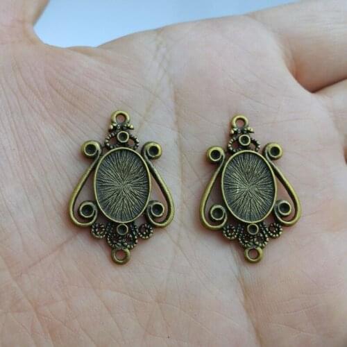10 pieces / lot 21x32mm Alloy jewelry Findings charm pendants Antiqued bronze Fit Bracelet Necklace Earrings