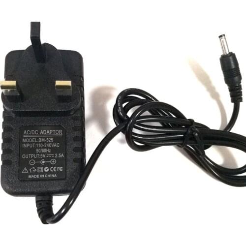 10pcs UK Plug Wall Home Charger 5V 2.5A 3.5x1.35mm 3.5*1.35mm for Teclast Tbook 16 Power Tablet Power Supply Adapter