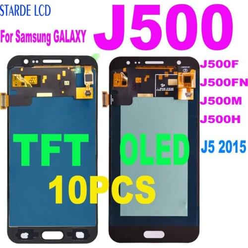 10PCS LCD For Samsung Galaxy J5 J500 LCD Display Touch Screen Digitizer Assembly J500F J500FN J500M J500H 2015 LCD Replacement
