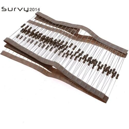 100PCS 20 Ohm to 220K 1/4W 0.25W 5% Carbon Film Resistors good quality