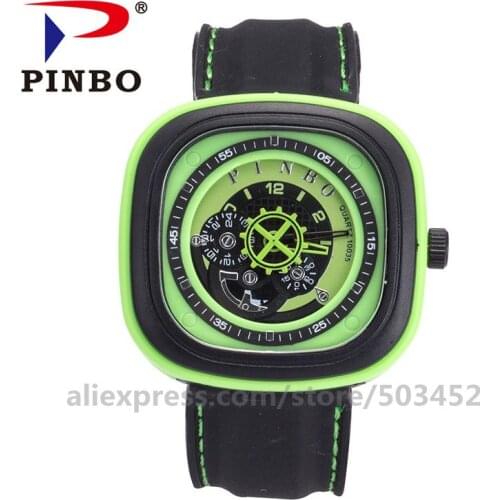 100pcs/lot Wholesale Montres Homme Silicone Belt Watches Men Unisex Square Sport Gearwheel Clock Quartz Watch For Men Women