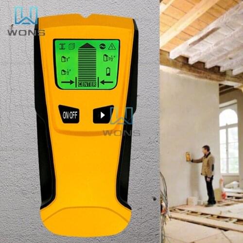 3 in 1 LCD Display Electric Cable Finder Wall Detector Metal Detector Find Wooden Detection Pin Metal Wall Scanner AC Warning