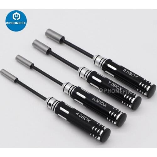 4 pcs Screwdriver Hexagon Head 4mm 5.5mm 7mm 8mm Hex Screw Driver Tools Set Professional RC Tools Kits For FPV Helicopter Car