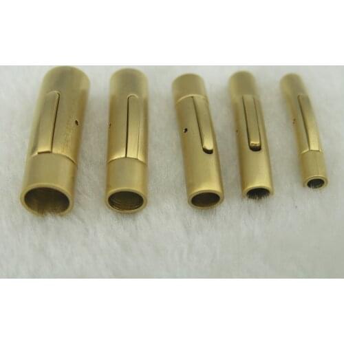 Many Sizes--5Pcs Matte Golden Finished 316L Stainless Steel Snap/bayonet Jewelry Clasp--CLS115