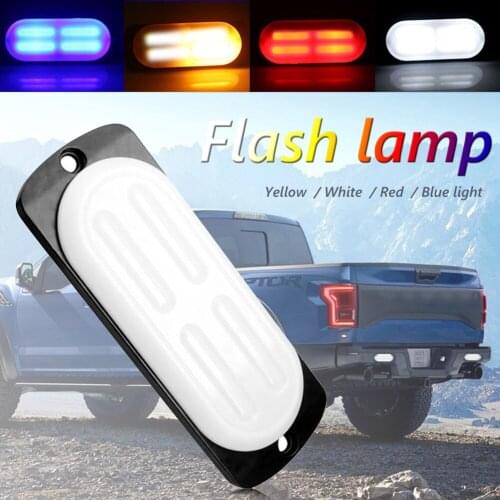 9-30V Ultra Marker Lamp Slim 20 LED Truck Side Car Lorry Strobe Warning Light Easily Installation Personal Car Elements