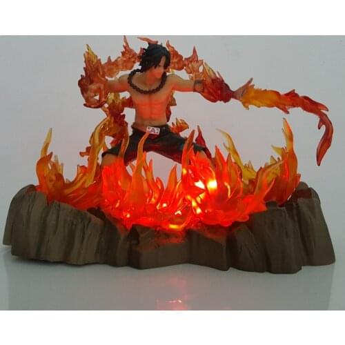 One Piece Ace Led Night Light Table Lamp One Piece Anime Portgas D Ace Christmas Led Lighting llavero led