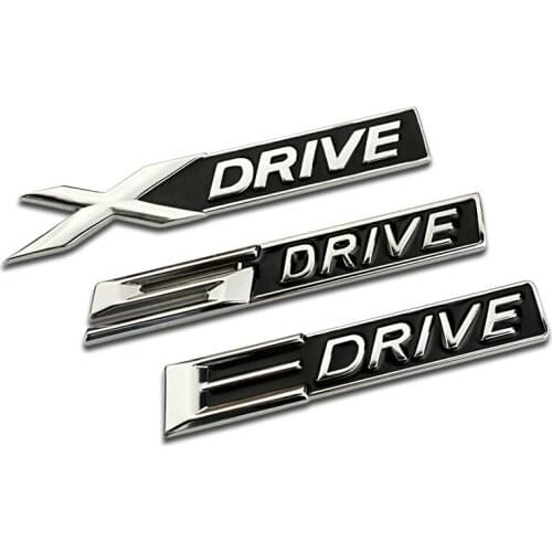 Car Accessories 3D Chrome Metal XDRIVE X DRIVE Emblem Logo Sticker Badge Decal Car Styling For BMW X1 X3 X6 E36 E90 F10 F30 e46