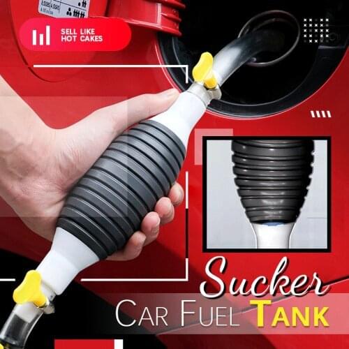 Car Fuel Tank Sucker Airbag Simple Manual Pumping Pump Portable Self-Driving Car Pumping Tube Oil Barrel