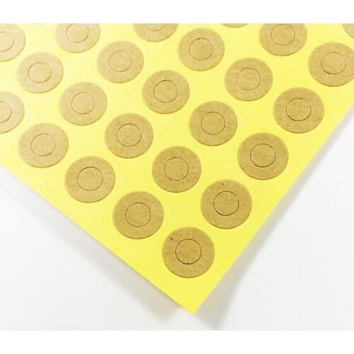 Free shipping5000pcs/lot Vintage Kraft Leather Color Circle Sticker For Gift Label Sticker Package Seal Stickers