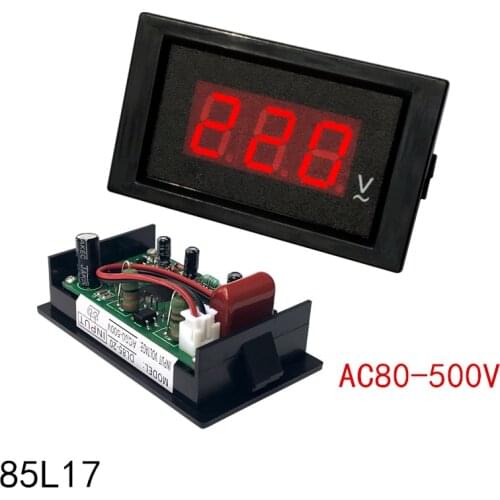 1pcs Black AC digital display voltmeter 220V 380V voltage detection display for 85L17 pointer head DL85-20