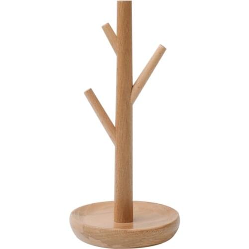 Soild Wooden Jewellery Display Stand - Jewelry Tree Rack for Bracelet Watch Bangle Hair Hoop Holder Organizer