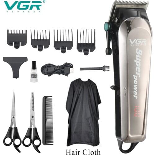 VGR Electric Clippers for Haircuts Hair Clipper Professional Electric Trimmer Washable Rechargeable Clipper Hair Clipper V-060