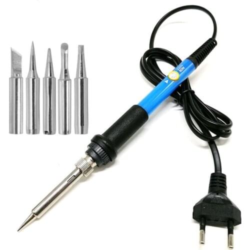 6-piece thermostat electric soldering iron set 60W plug thermostatic soldering brush