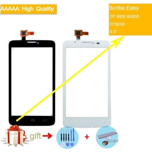 Felfial For Alcatel One Touch Scribe Easy OT 8000 8000D OT8000 TouchScreen Sensor Digitizer Glass Front Panel NO LCD